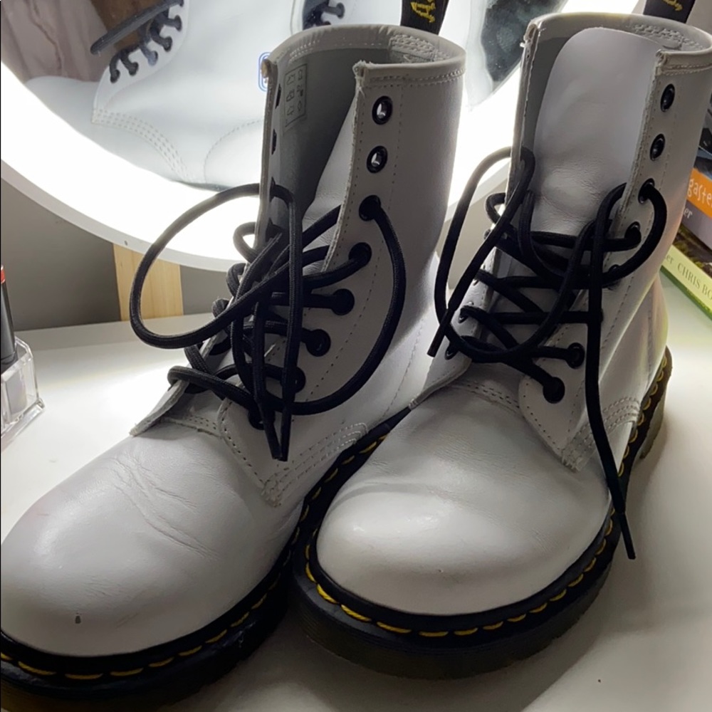 White Doc Martens..